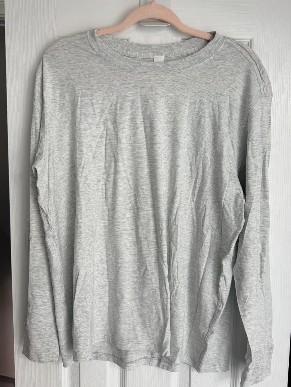 Lululemon athletica Women's Long-Sleeve Crewneck Tee - Light Heather Gray